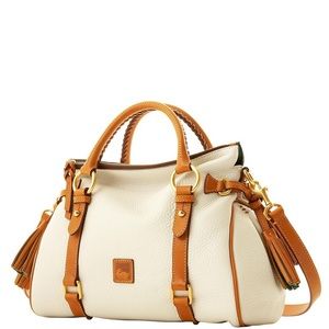 Dooney & Bourke White/Natural Small Florentine Satchel
